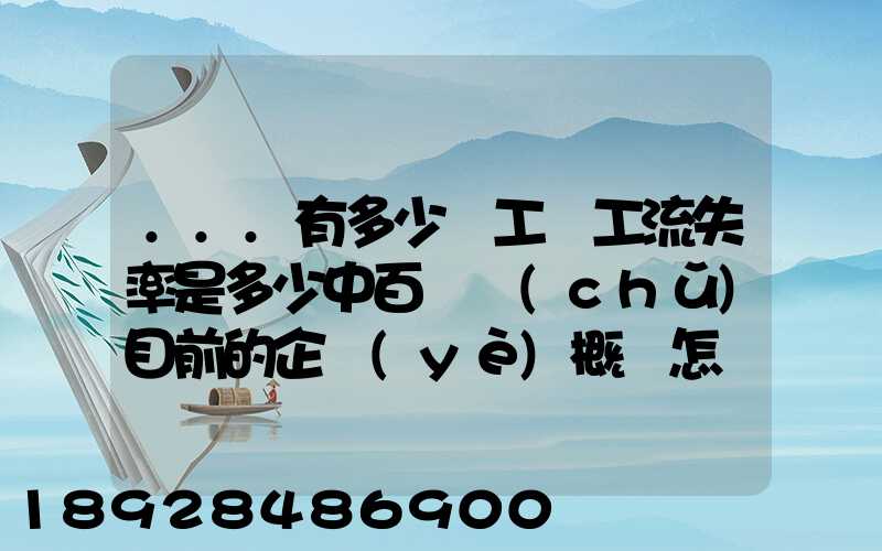 ...有多少員工員工流失率是多少中百倉儲(chǔ)目前的企業(yè)概況怎樣