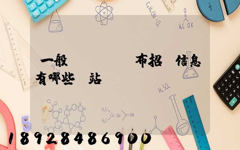 一般發(fā)布招標信息有哪些網站