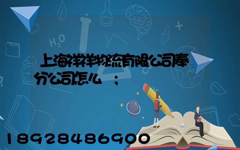 上海祥祥物流有限公司奉賢分公司怎么樣