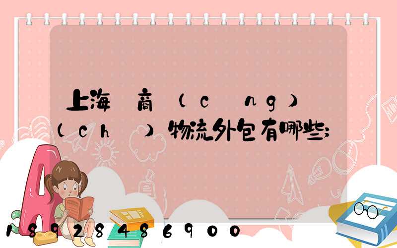 上海電商倉(cāng)儲(chǔ)物流外包有哪些