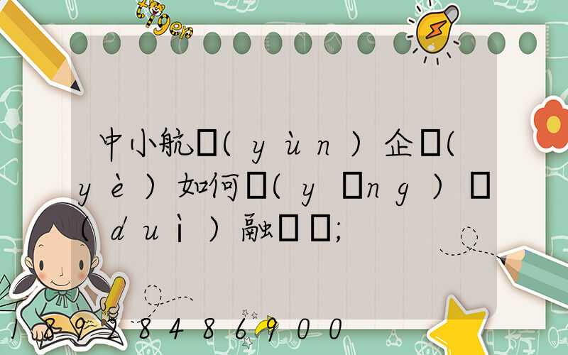 中小航運(yùn)企業(yè)如何應(yīng)對(duì)融資難