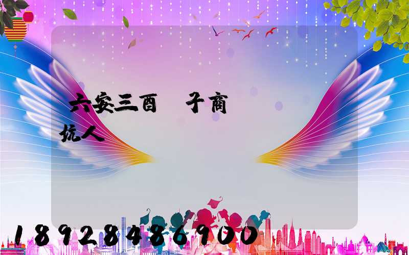 六安三酉電子商務(wù)坑人嗎