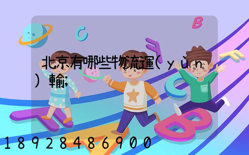 北京有哪些物流運(yùn)輸