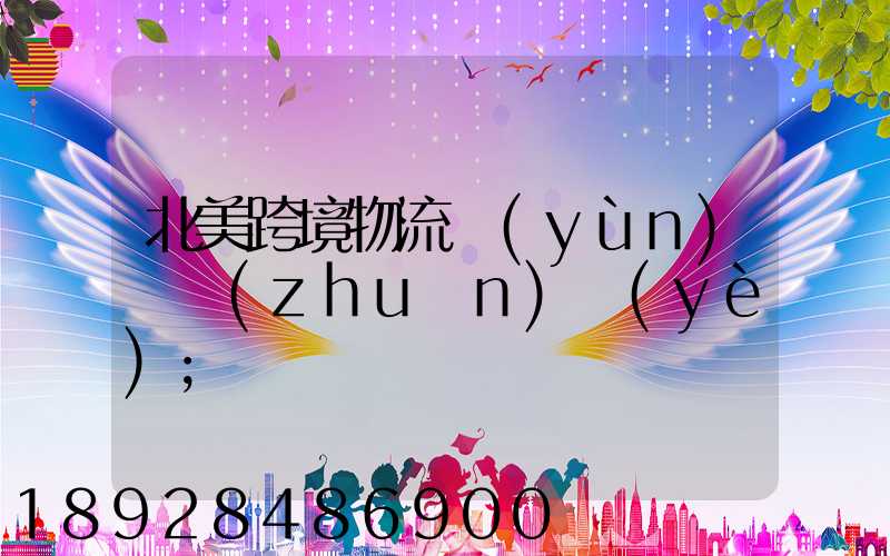 北美跨境物流運(yùn)輸專(zhuān)業(yè)