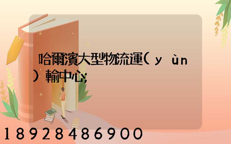 哈爾濱大型物流運(yùn)輸中心