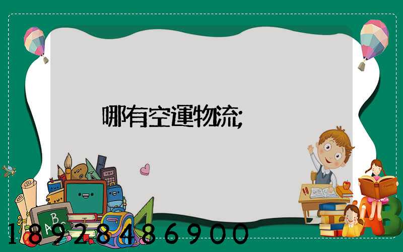 哪有空運物流