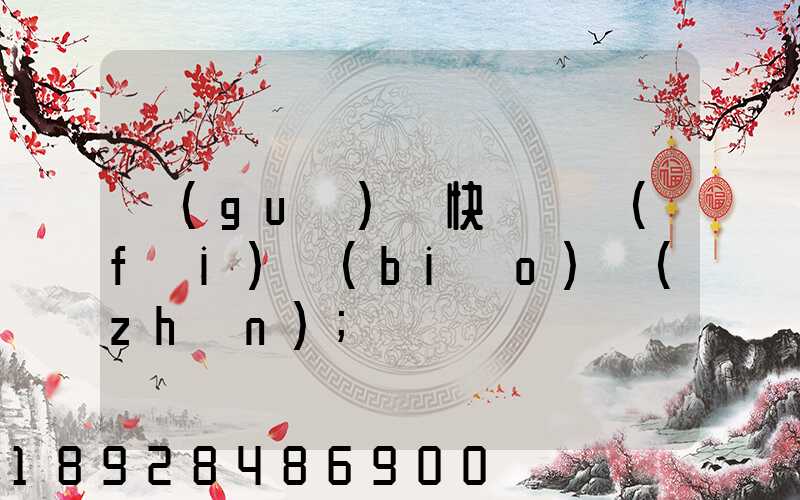 國(guó)際快遞資費(fèi)標(biāo)準(zhǔn)