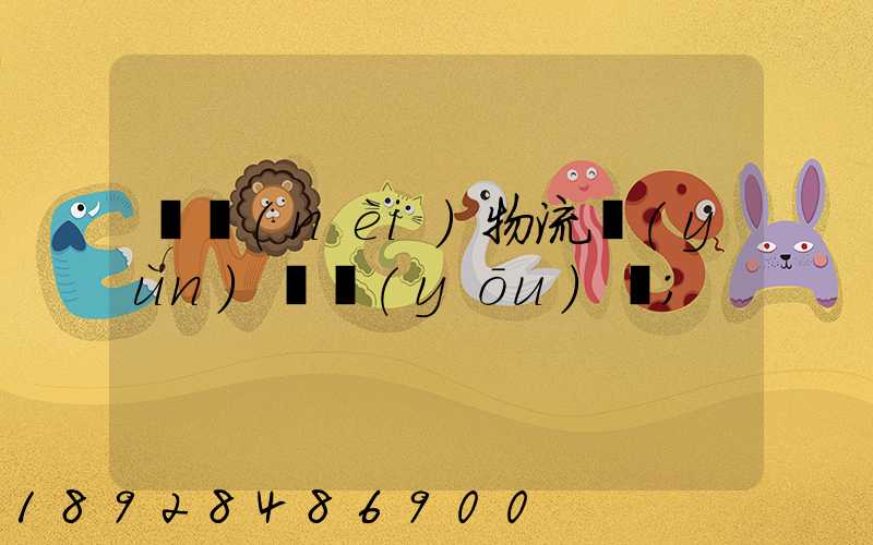 國內(nèi)物流運(yùn)輸優(yōu)勢
