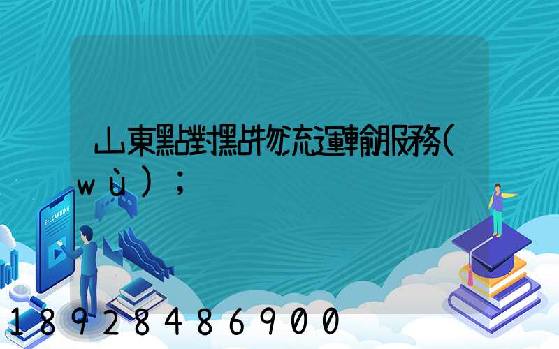 山東點對點物流運輸服務(wù)