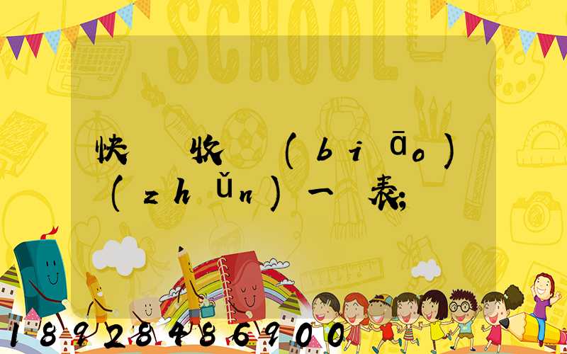 快遞費收費標(biāo)準(zhǔn)一覽表