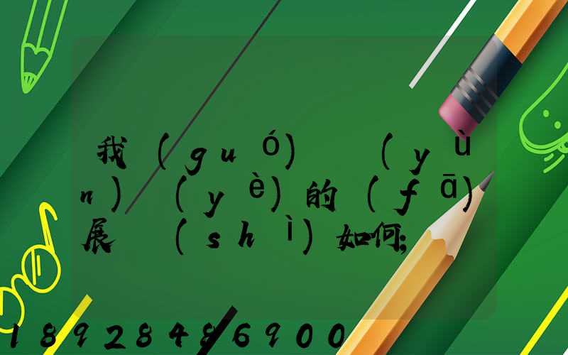 我國(guó)貨運(yùn)業(yè)的發(fā)展趨勢(shì)如何