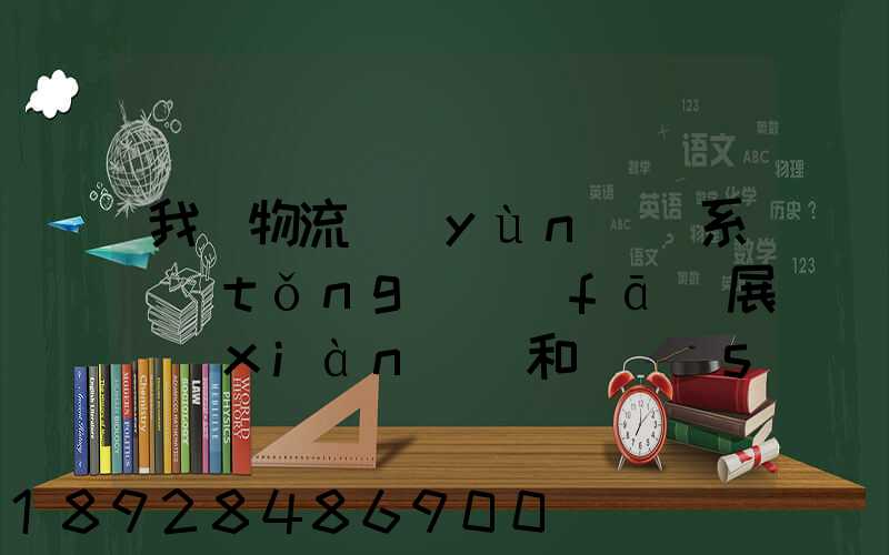 我國物流運(yùn)輸系統(tǒng)發(fā)展現(xiàn)狀和趨勢(shì)