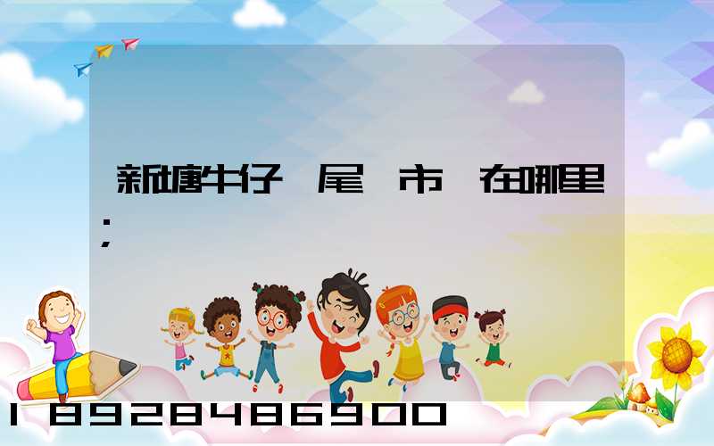 新塘牛仔褲尾貨市場在哪里