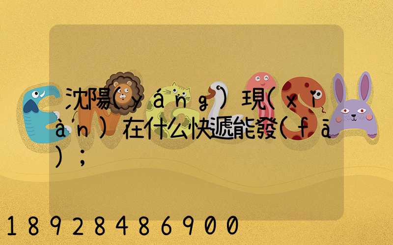 沈陽(yáng)現(xiàn)在什么快遞能發(fā)