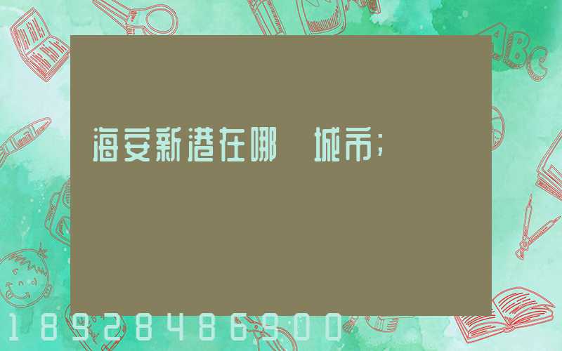 海安新港在哪個城市