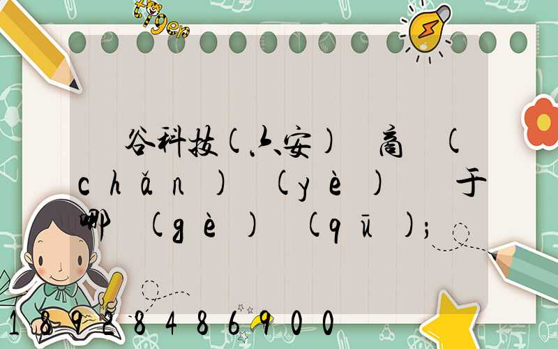 灝谷科技(六安)電商產(chǎn)業(yè)園屬于哪個(gè)區(qū)