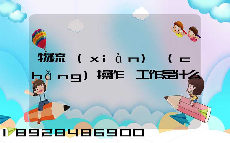 物流現(xiàn)場(chǎng)操作員工作是什么