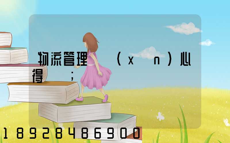 物流管理實訓(xùn)心得體會