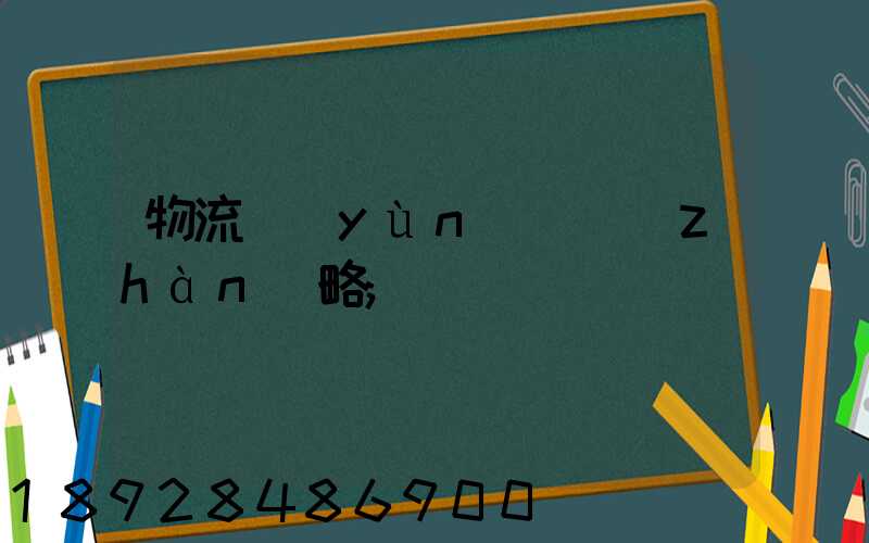 物流運(yùn)輸戰(zhàn)略