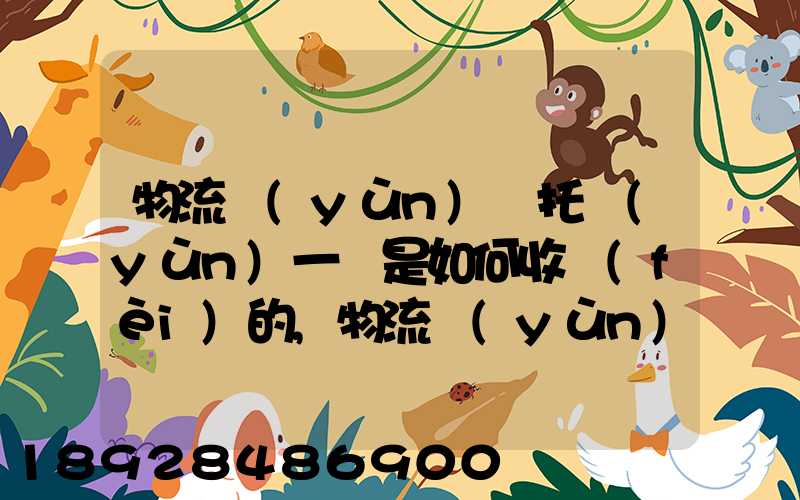 物流運(yùn)輸托運(yùn)一噸是如何收費(fèi)的,物流運(yùn)輸托運(yùn)價格