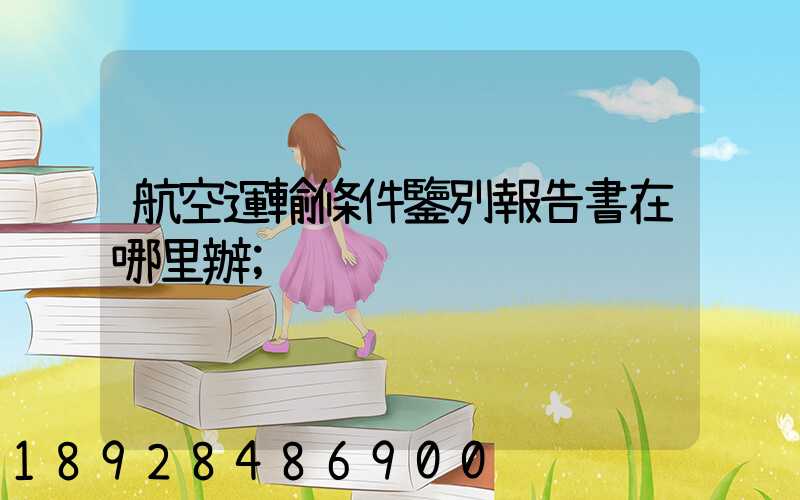 航空運輸條件鑒別報告書在哪里辦