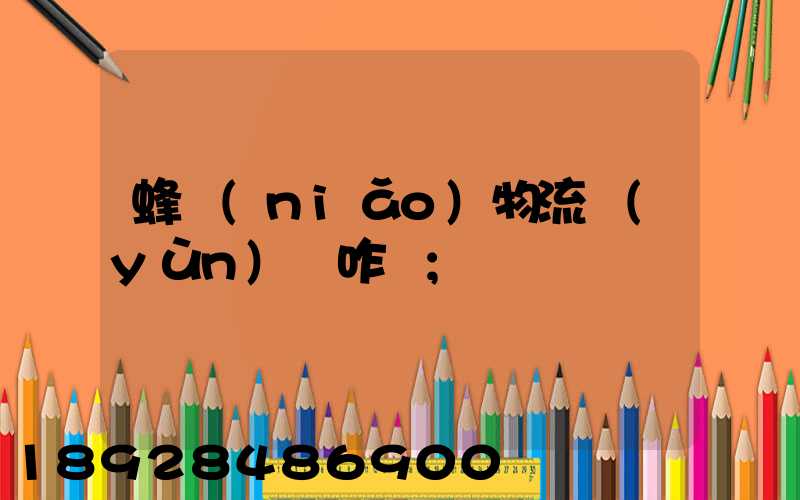 蜂鳥(niǎo)物流運(yùn)輸咋樣
