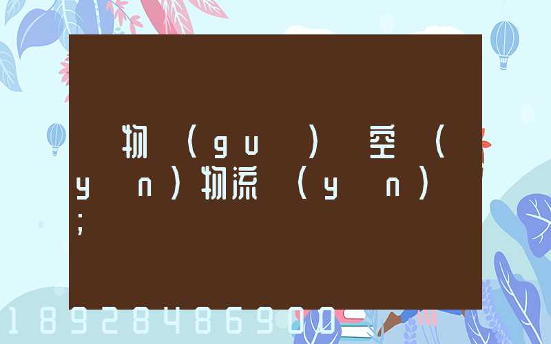 貨物國(guó)際空運(yùn)物流運(yùn)輸