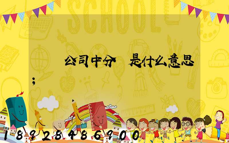 運輸公司中分撥是什么意思