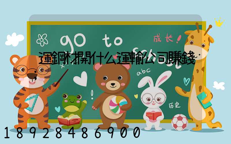 運鋼材開什么運輸公司賺錢