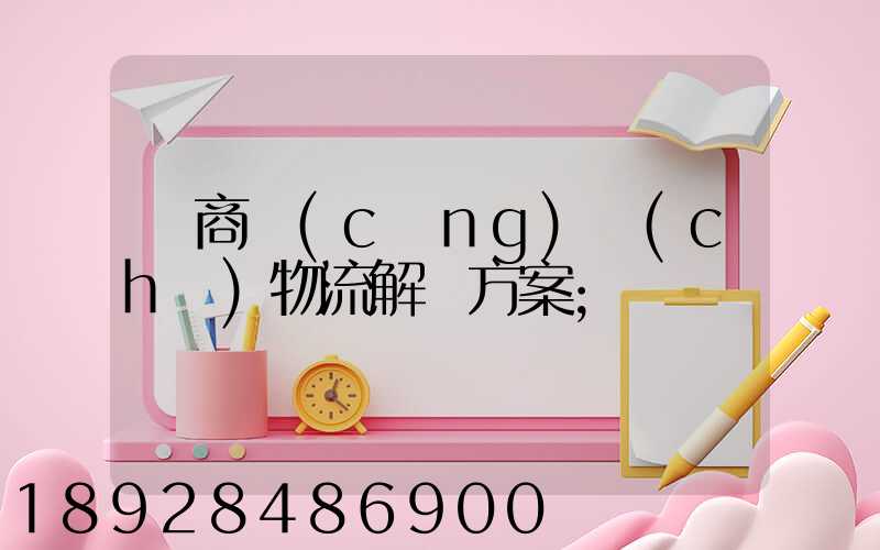 電商倉(cāng)儲(chǔ)物流解決方案